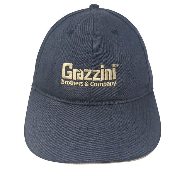 Grazzini Brothers & Company Since 1923 Strapback Baseball Cap Blue OS Adjustable - Picture 1 of 8